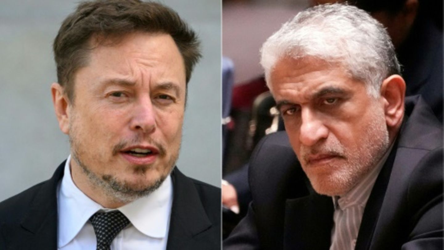 Musk und der iranische UN-Botschafter Amir Saeid Iravani