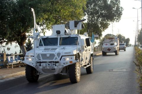 Unifil-Konvoi im Südlibanon