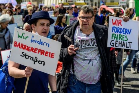 Demonstration von Behinderten 2023