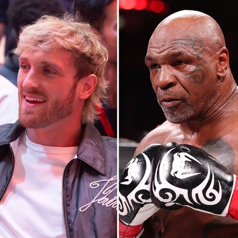 Logan Paul und Mike tyson