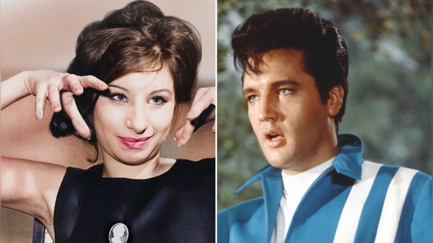 Waren leider nie zusammen auf der großen Leinwand zu sehen: Hollywood-Ikone Barbra Streisand und Elvis Presley