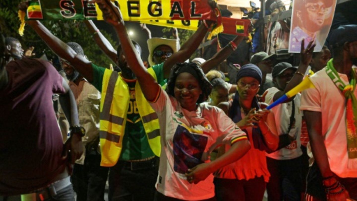 Anhänger von Ministerpräsident Sonko in Dakar