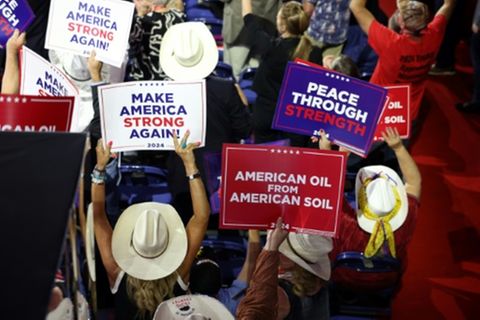 Trump-Anhänger bei Wahlkampfveranstaltung