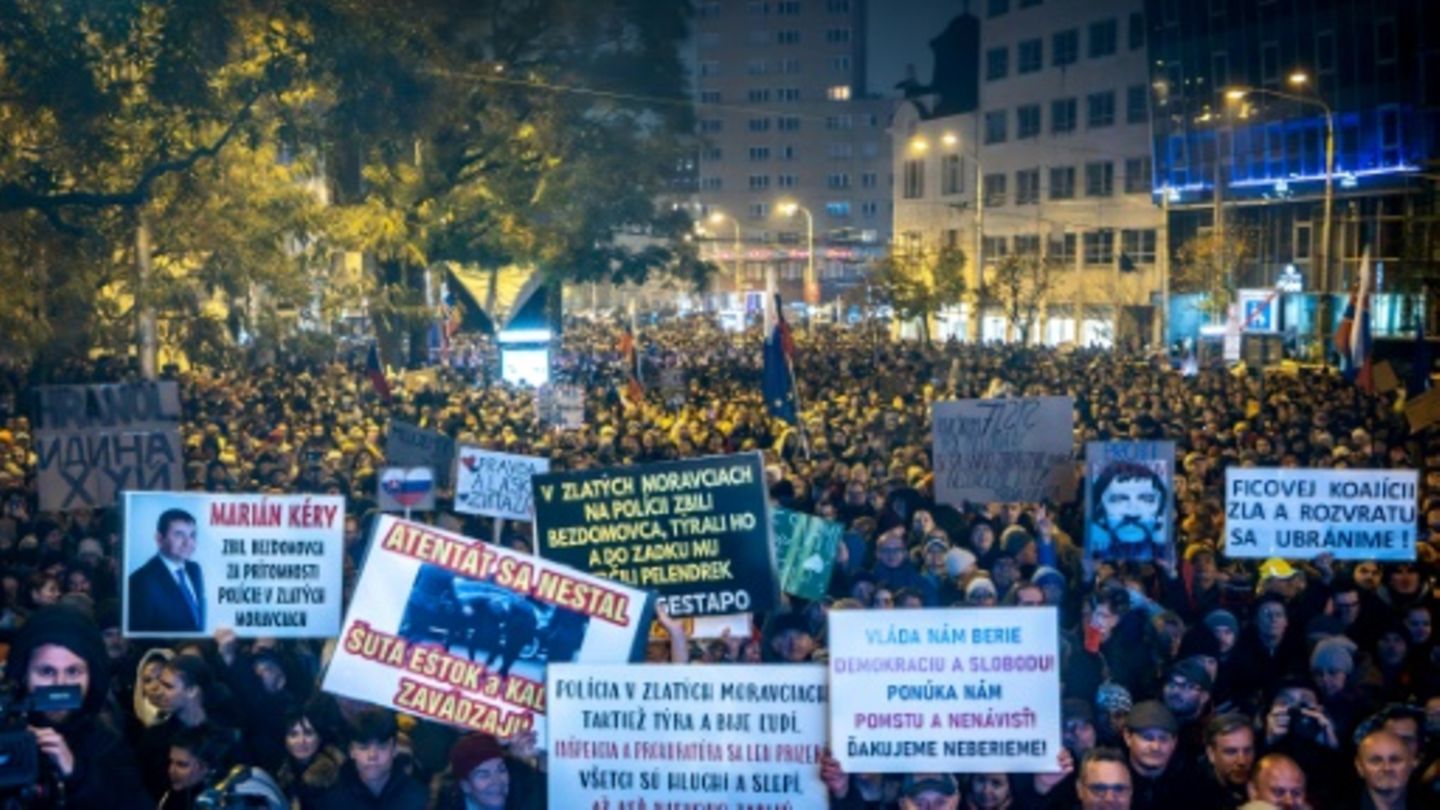 Demonstration in Bratislava