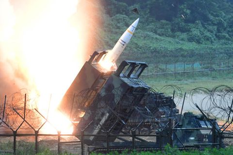 Ein ATAMCS-System, das die Ukraine nutzt