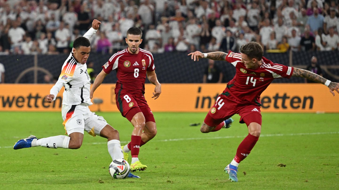 Nations League: DFB-Spieler Jamal Musiala zieht gegen Ungarn ab