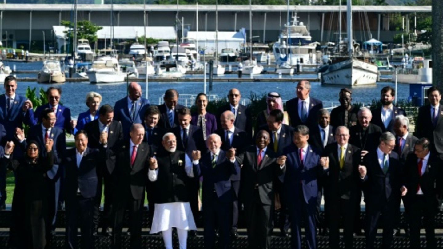 Gruppenfoto der G20-Staatenlenker in Rio de Janeiro