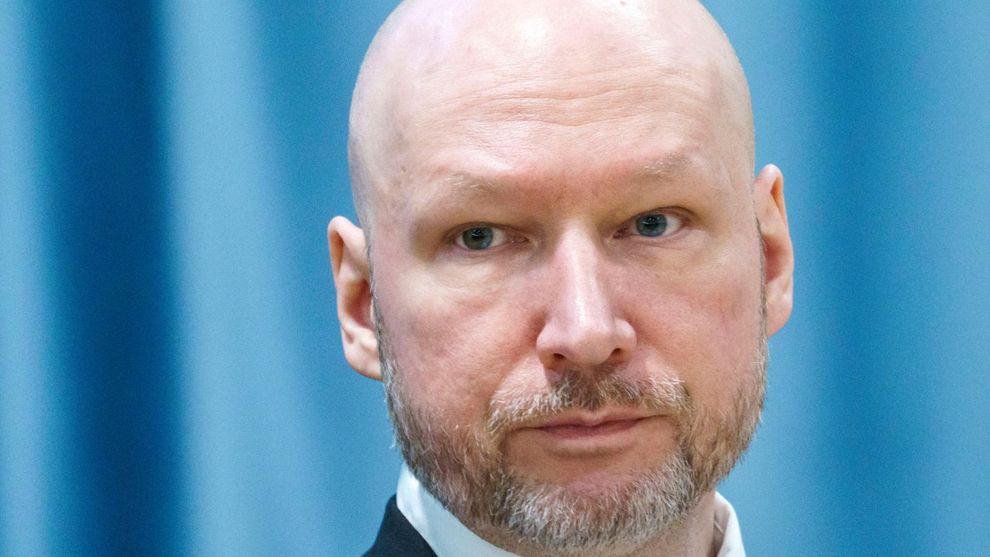 Anders Behring Breivik Anfang Januar 2024 vor Gericht