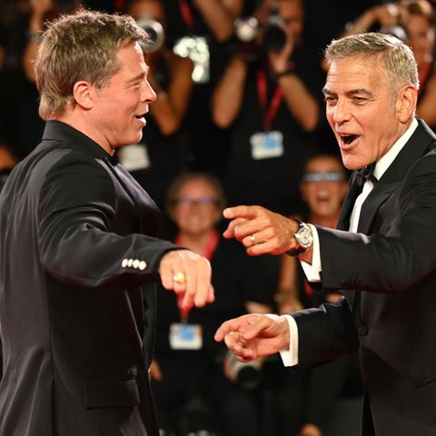 George Clooney und Brad Pitt in Venedig