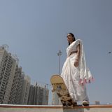 Shradda Gaikwad im Skatepark in Pune