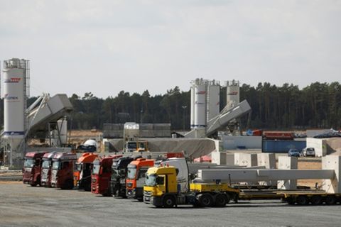 Tesla-Baustelle in Grünheide 2020