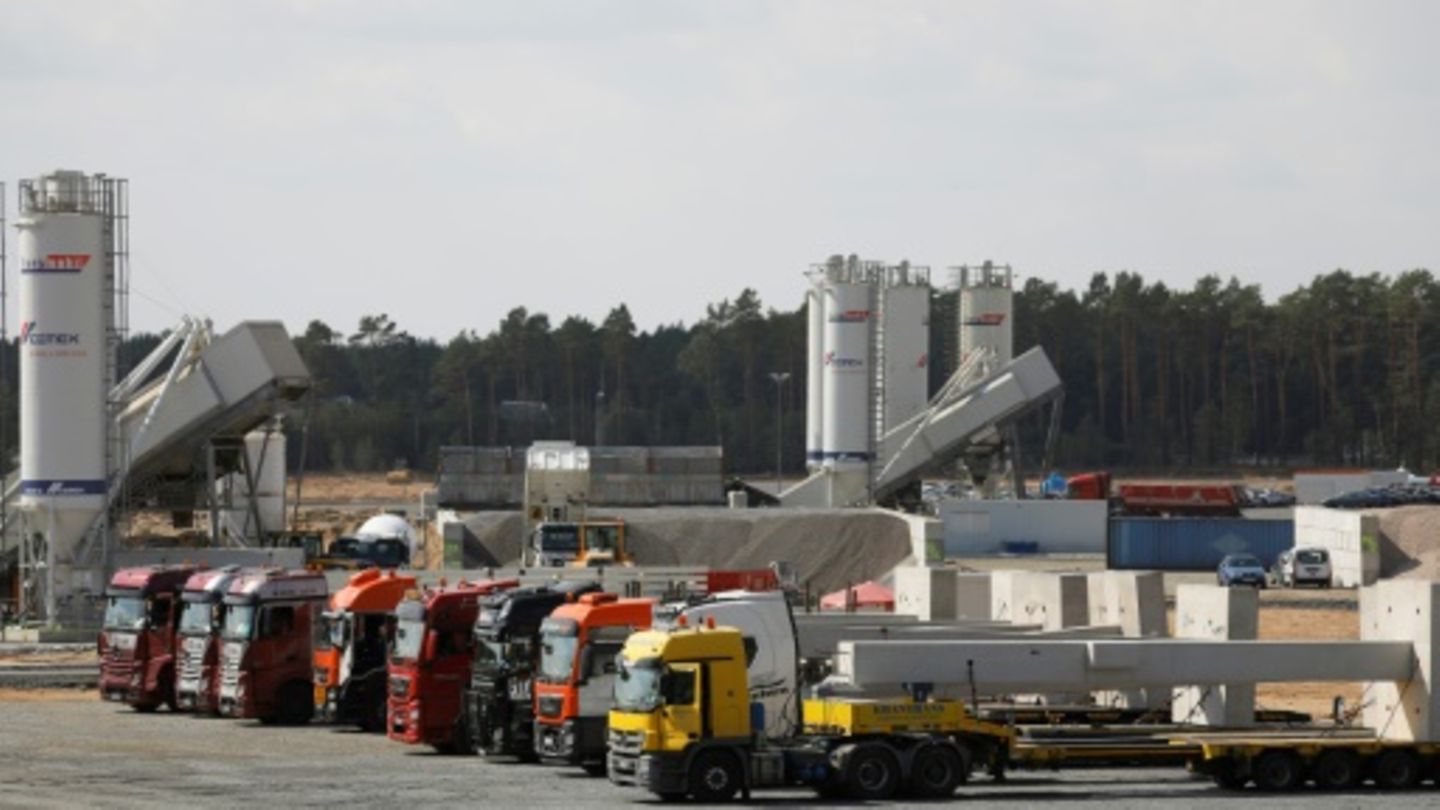 Tesla-Baustelle in Grünheide 2020