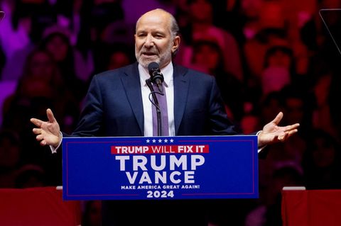 Howard Lutnick macht Wahlkampf für Donald Trump