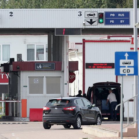 Ein Grenzübergang zwischen Polen und Kaliningrad