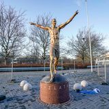 Statue von Zlatan Ibrahimovic in Malmö