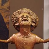 Statue des Fußballspielers Mohamed Salah in Ägypten