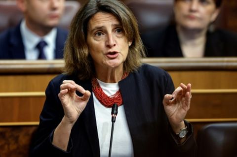Die spanische Kommissionskandidatin Teresa Ribera in Madrid