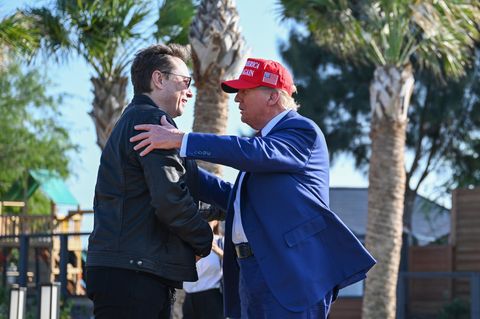 Ziemlich beste Freunde: Elon Musk (l.) und Donald Trump