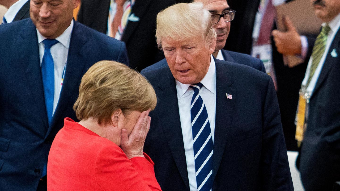 Merkel shoots against Trump: “We talked on different levels”