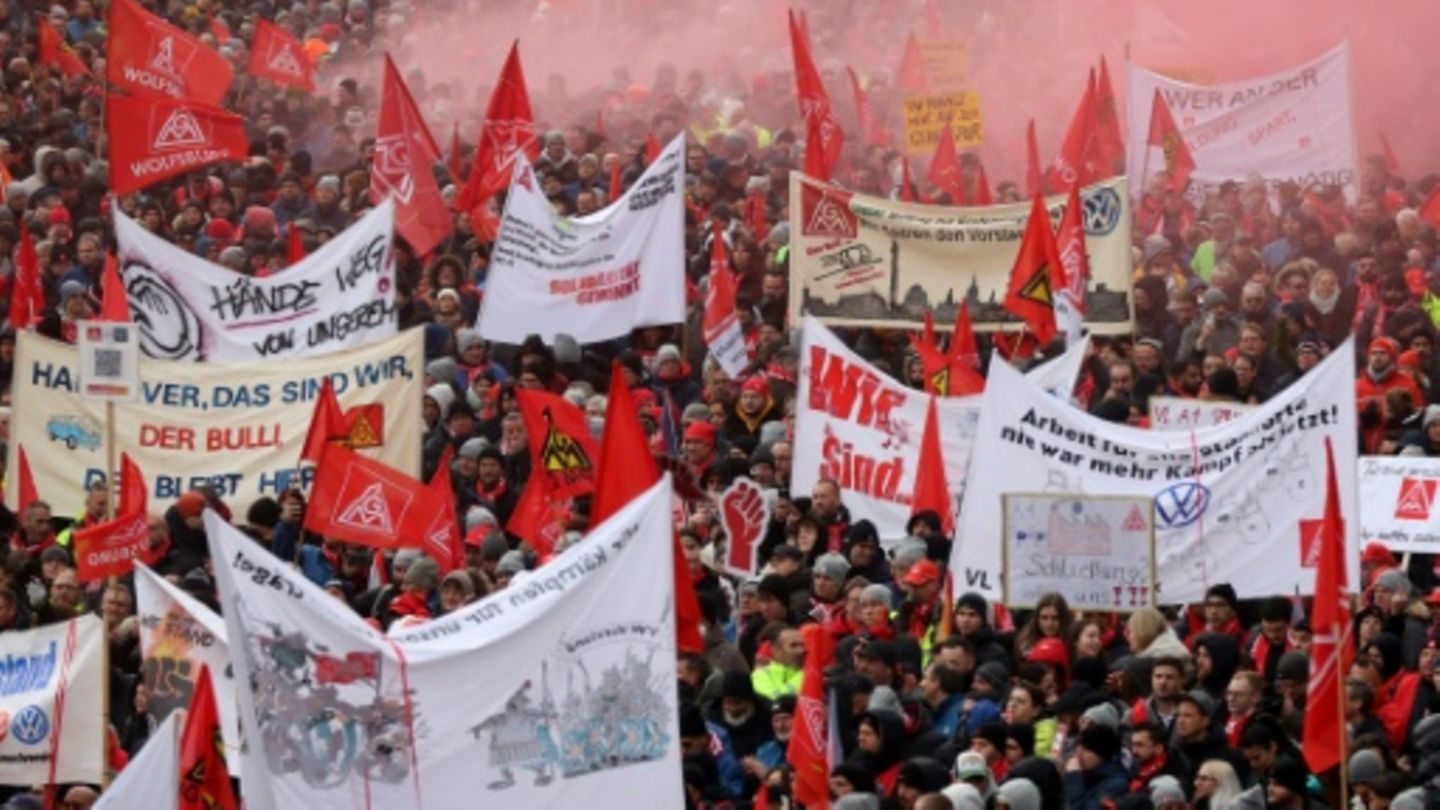 Proteste in Wolfsburg