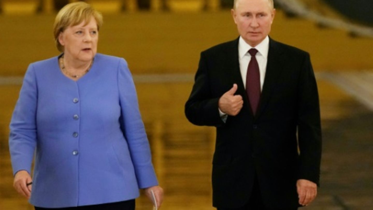 Merkel und Putin im August 2021