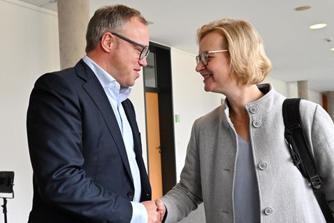 Trotz Sahra Wagenknecht: Mario Voigt und Katja Wolf bilden in Thüringen eine Brombeer-Koalition
