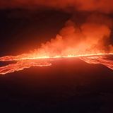 Lavafeld aus der Luft