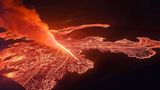 Vulkan und Lava auf Island
