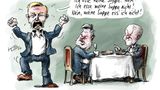 Am 6. November, dem Tag als Donald Trump zum US-Präsidenten gewählt wurde, zerbrach die Ampel-Koalition. Wie vergiftet die Atmosphäre der drei Parteien war, hat Klaus Stuttmann in dieser Karikatur dargestellt