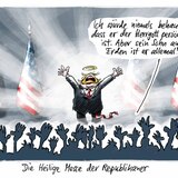 Spätestens, als er ein Attentat auf seine Person nahezu unbeschadet überlebt, scheint Donald Trump bei den Republikanern wie ein Heiliger verehrt zu werden