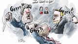 Das von Nancy Faeser geplante Messerverbot prägte die Debatte in diesem Jahr. Klaus Stuttmann ist sich jedoch nicht ganz sicher, ob ob sich die Spitzenpolitiker in der Ampel-Koalition selbst dran halten