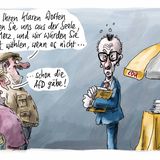 Positioniert Friedrich Merz die CDU zu weit rechts? Dieser Cartoon legt es nahe