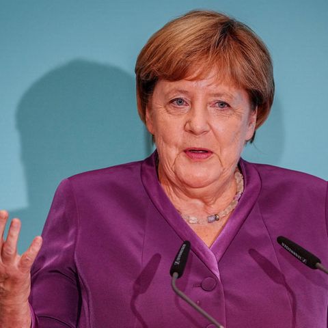 Angela Merkel auf der CDU-Feier zu ihrem 70. Geburtstag