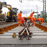 Deutsche Bahn Schienennetz Baustelle