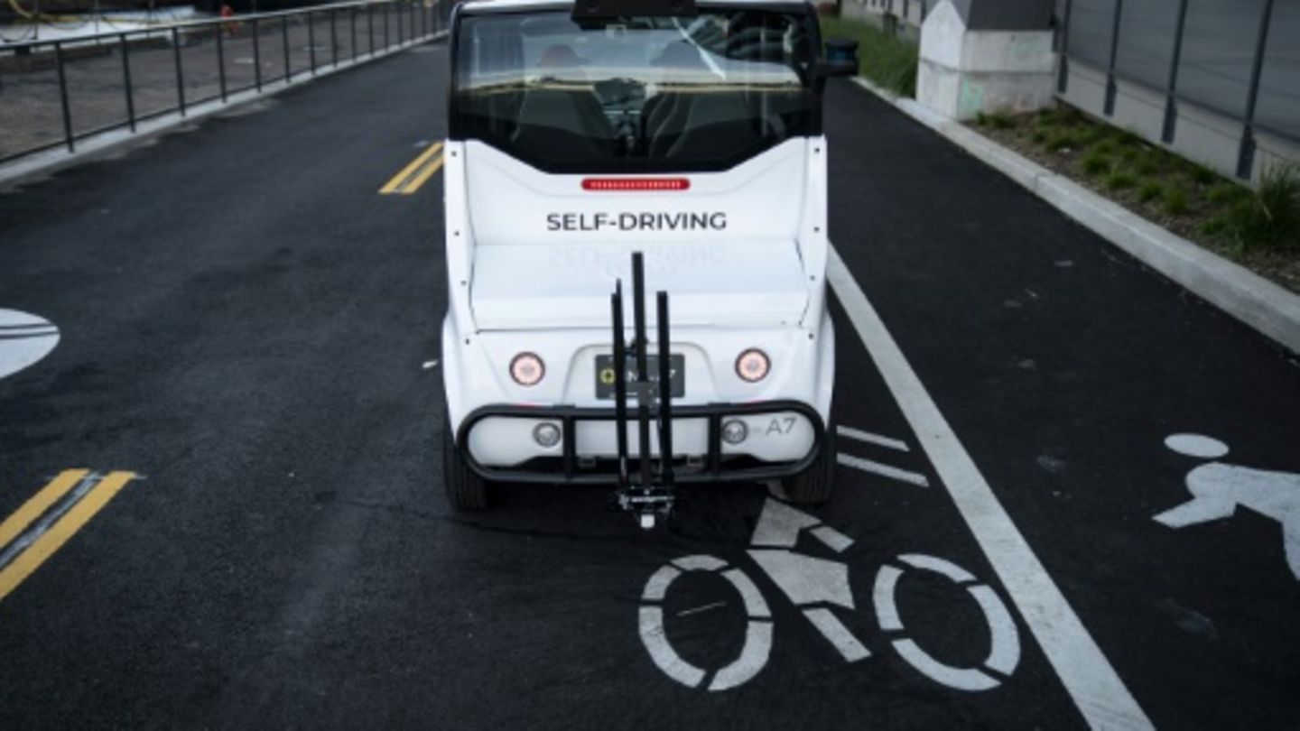 Selbstfahrender Minibus in New York 2019
