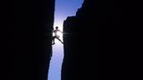 Tony Barron klettert am Arapiles