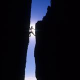 Tony Barron klettert am Arapiles