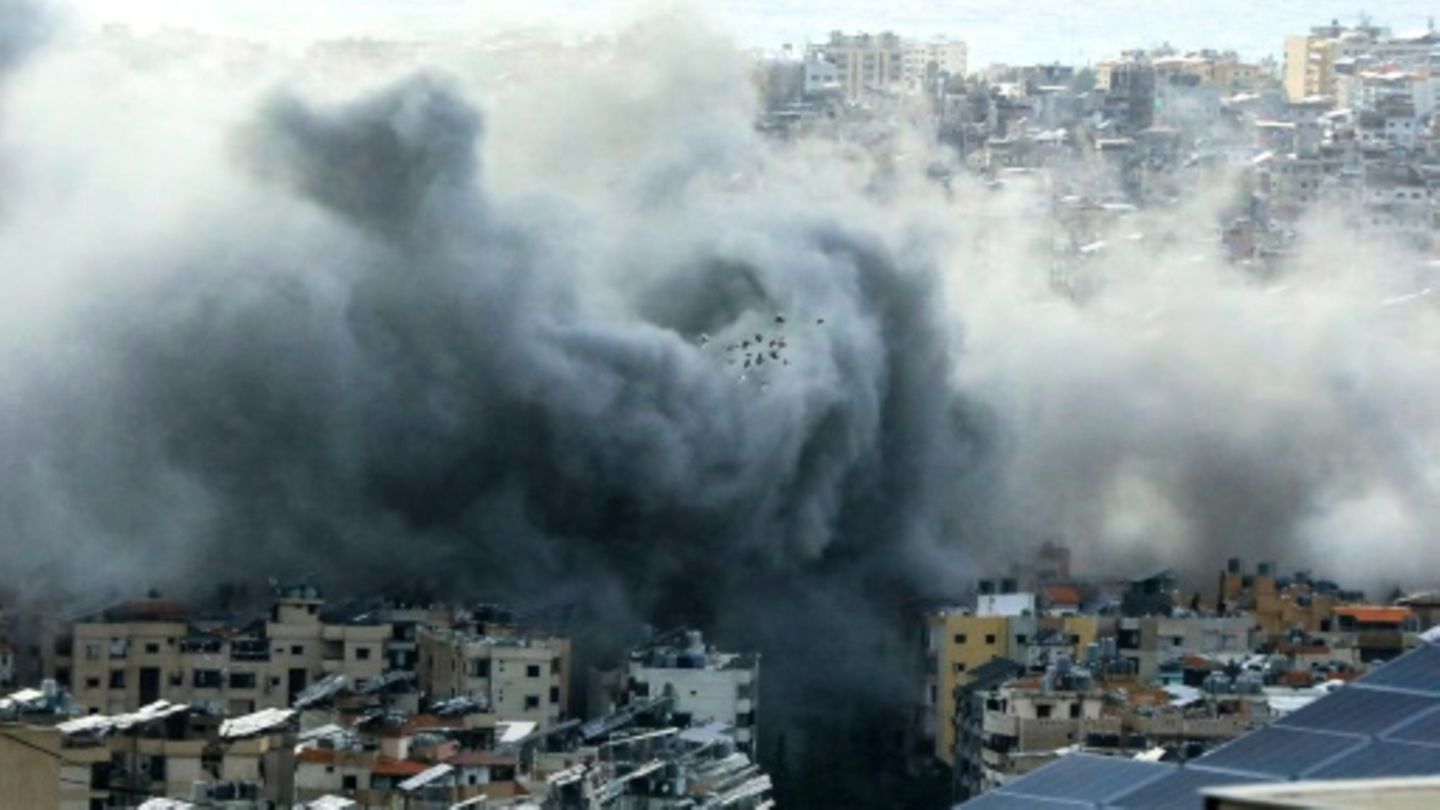 Rauch nach israelischem Angriff auf Beirut