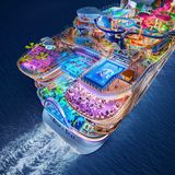 Animation der verschiedenen Decks mit bunten Lichtern