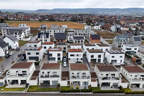 Neubauviertel in Gäufelden im Kreis Böblingen