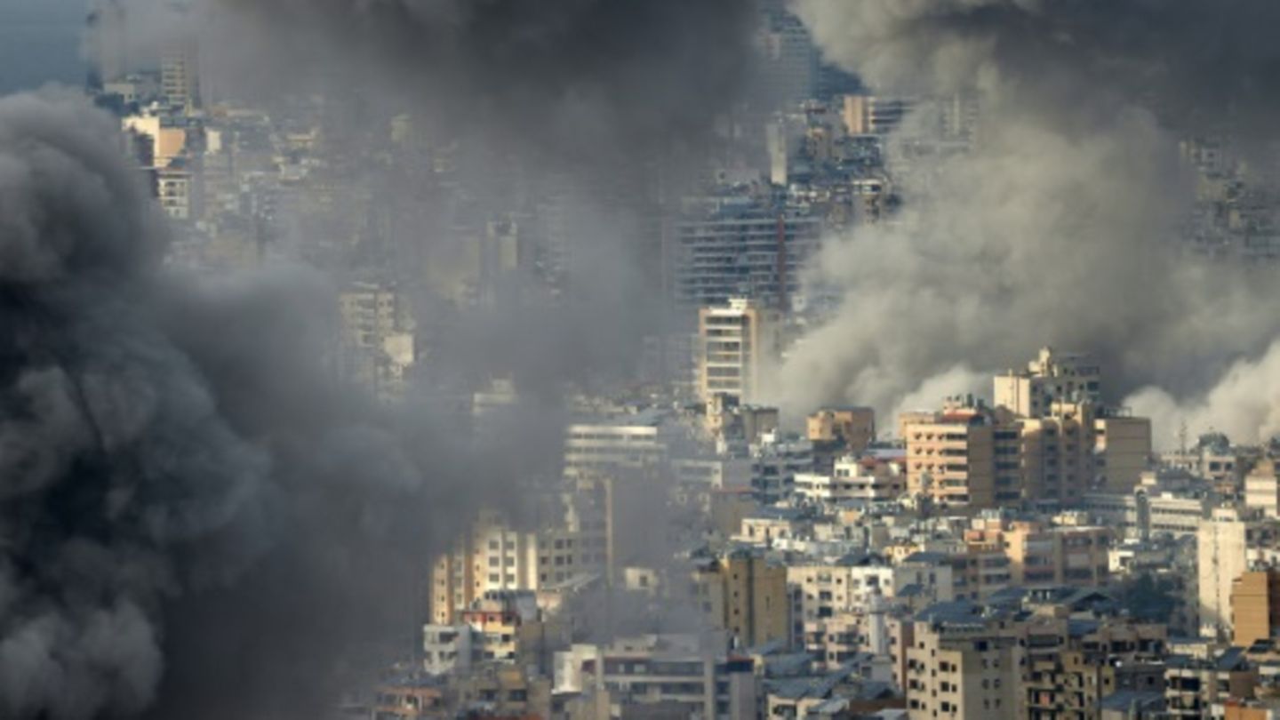 Rauch nach israelischen Luftangriffen im Libanon
