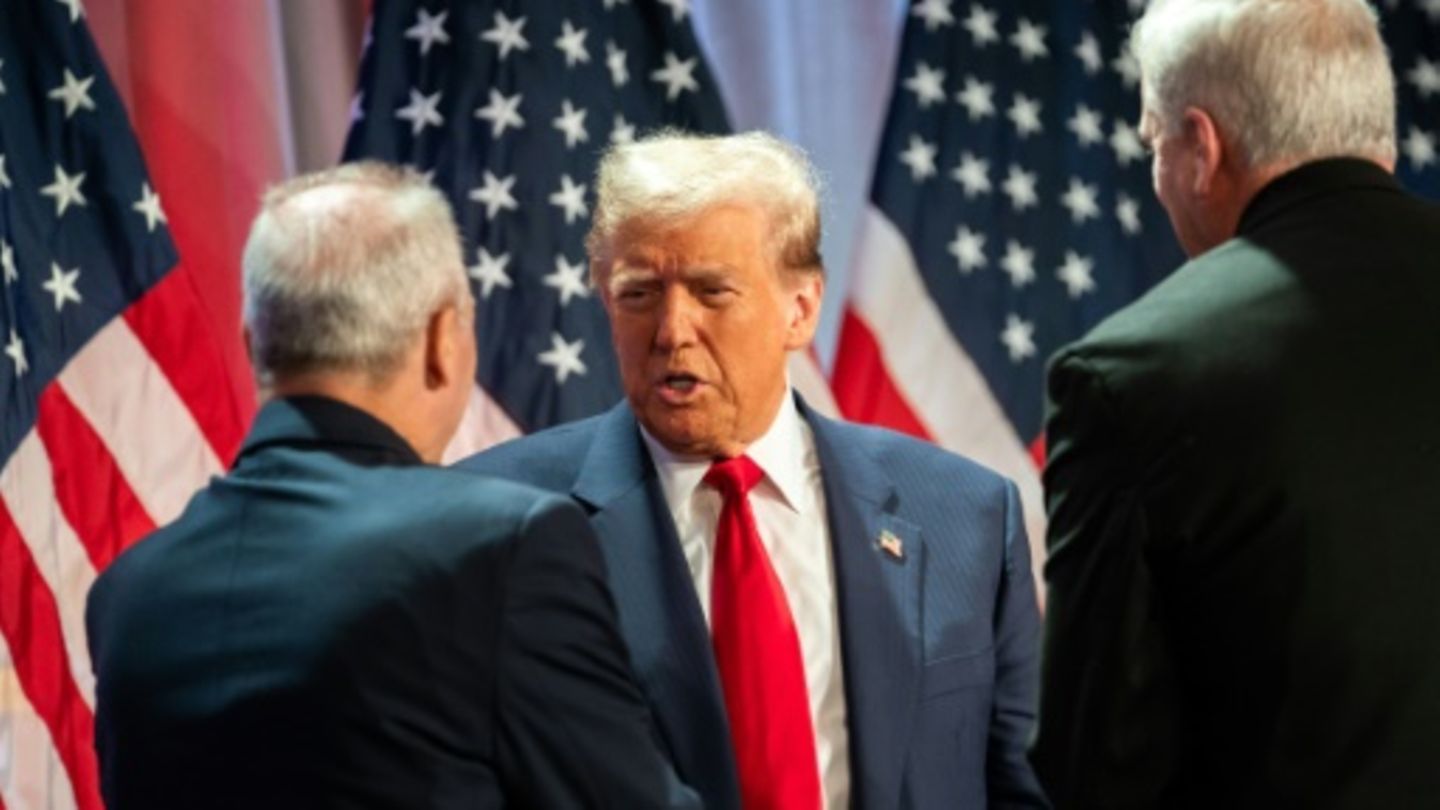 Donald Trump mit republikanischen Politikern am 13.11. in Washington