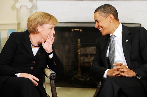 Angela Merkel und Barack Obama 2009 im Weißen Haus