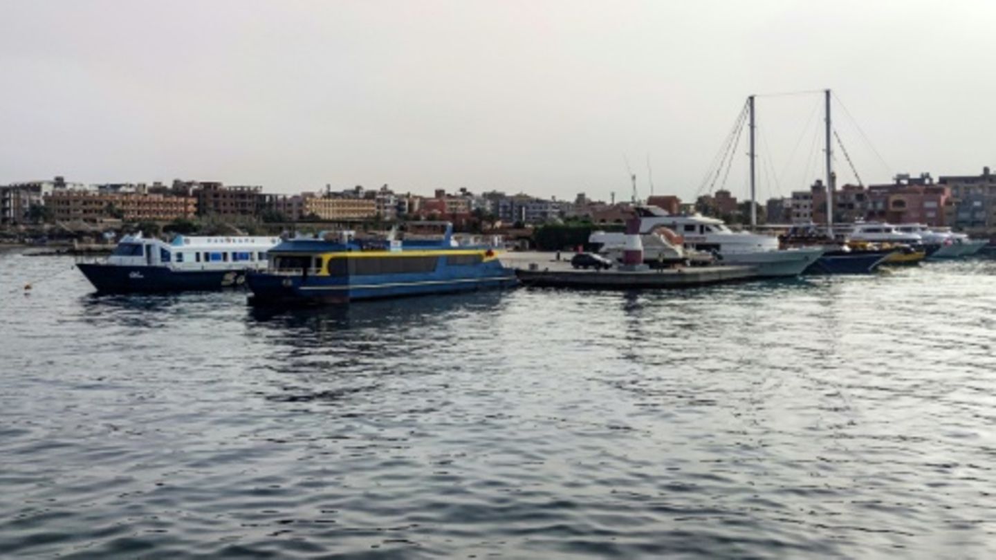 Boote in der Marina von Hurghada am Roten Meer