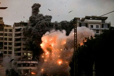 Südbeiruter Stadtviertel Tajuneh nach israelischem Angriff