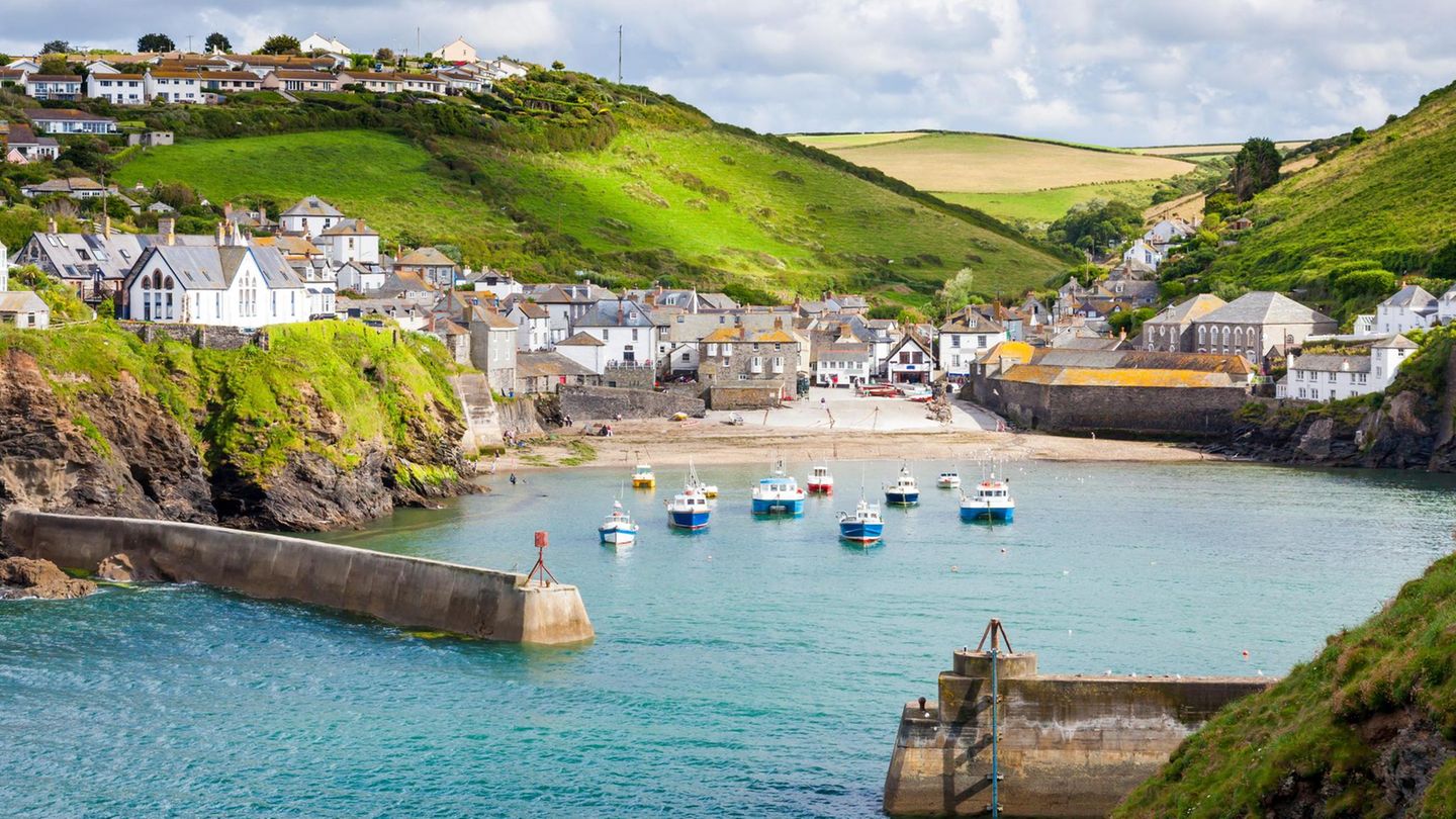 Fischerdorf Port Isaac, on the North Cornwall Coast, England UK