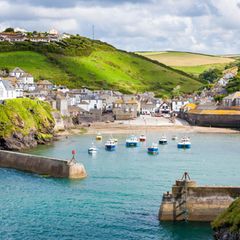 Fischerdorf Port Isaac, on the North Cornwall Coast, England UK