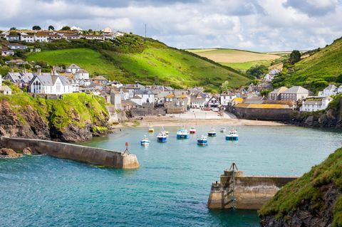 Fischerdorf Port Isaac, on the North Cornwall Coast, England UK