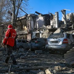 Ukraine: Zerstörte Häuser in Odessa
