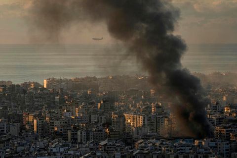 Rauch über Beirut